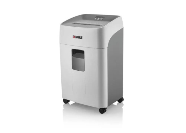 Dahle Deskside 504P Destructora de Papel Manual Microcorte P-5 - Destruye hasta 15 Hojas - Capacidad de la Papelera 40L - Ruedas