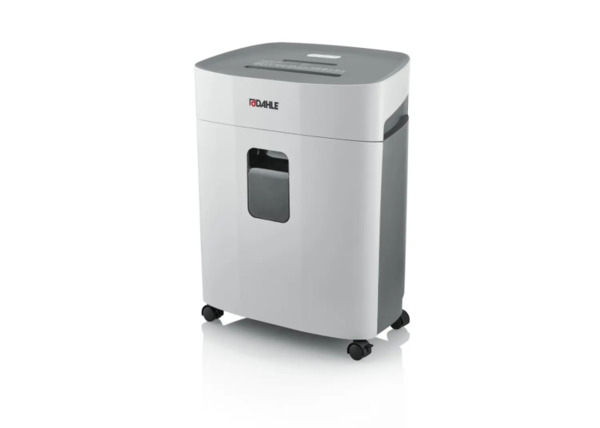 Dahle PaperSAFE 380 Destructora de Papel Manual Corte en Particulas P-4 - Destruye hasta 15 Hojas - Papelera de 25L - Con Ruedas