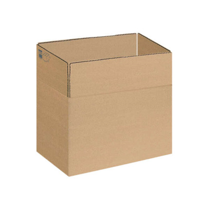Dohe Cajas de Embalaje de 4 Solapas - 3mm de Canal - Fabricadas en Carton Marron - Resistente y Duradero