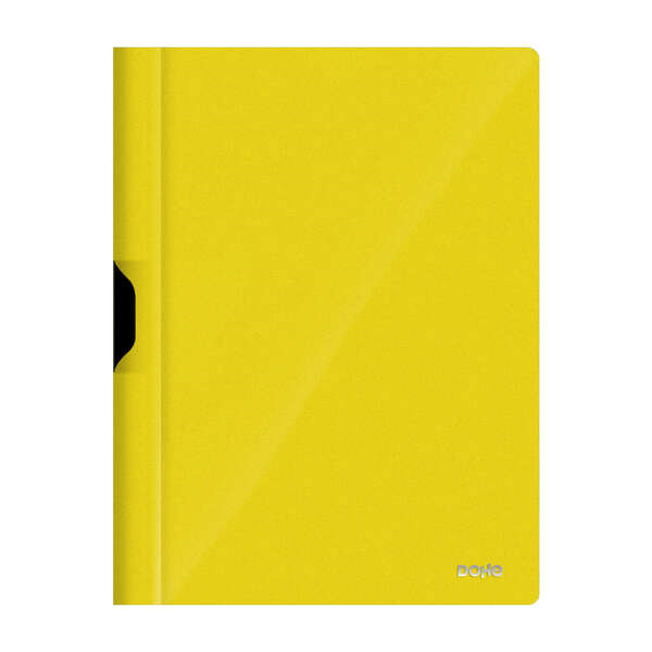 Dohe Dossier con Clip Metalico - TamaÃ±o A4 - Fabricado en Polipropileno Opaco de 350 Micras - Color Amarillo