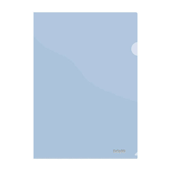 Dohe Dossier UÃ±ero Premium TamaÃ±o A4 - 210x297mm - Fabricado en Polipropileno Translucido de 180 Micras - Color Azul