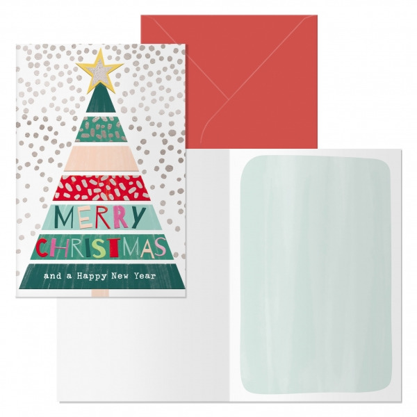 Dohe Natale Pack de 6 Tarjetas de Felicitacion Navideña con Sobre - Tamaño Cerrada 11.5x17cm, Abierta 23x17cm - Papel Offset -
