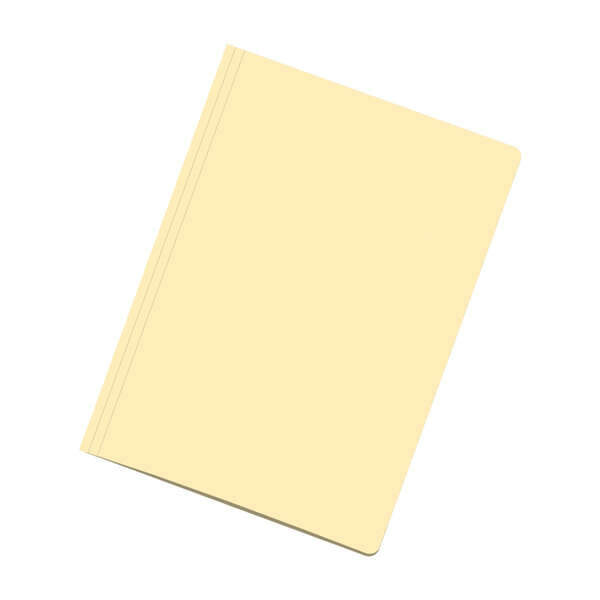 Dohe Pack de 50 Subcarpetas de Cartulina - TamaÃ±o Folio - Ranura para Fastener - Color Amarillo Claro