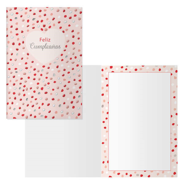 Dohe Pack de 6 Tarjetas de Felicitacion de CumpleaÃ±os - 11.5x17cm - Impresion a Todo Color - Estampaciones con Pelicula de Colo
