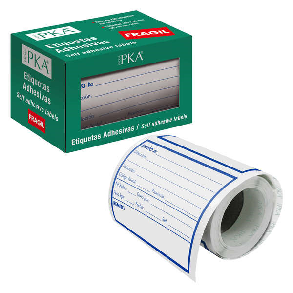 Dohe Rollo de 200 Etiquetas Adhesivas Pre-impresas de Envio - 109x82mm - Ideal para Expedicion de Paquetes