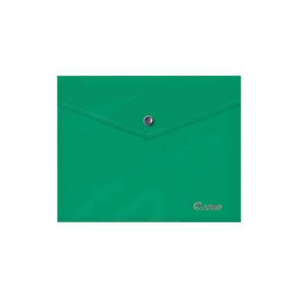 Dohe Sobre Portadocumentos A5 - Cierre de Broche - Polipropileno Opaco 150 Micras - Color Verde