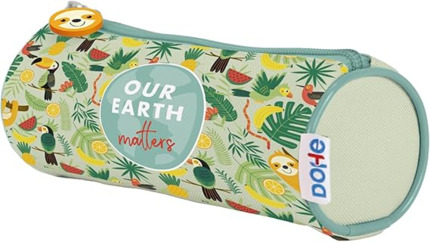 Dohe WWF Tropic Portatodo Simple Redondo - Cierre con Cremallera y Tirador de Goma