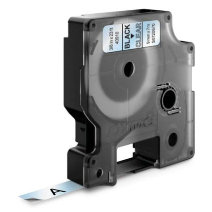 Dymo D1 40910 Cinta de Etiquetas Original para Rotuladora - Texto negro sobre fondo blanco - Ancho 9mm x 7 metros - S0720670