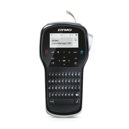 Dymo LabelManager 280 Impresora de Etiquetas Portatil - Pantalla LCD - 20 Maneras de Formatear el Texto - 200 Simbolos e Imagenes PrediseÃ±adas
