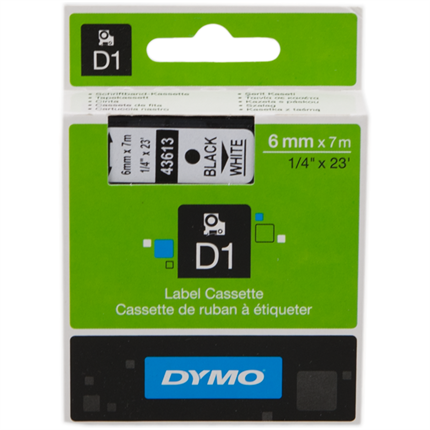 Dymo S0720780 (43613) negro sobre blanco original