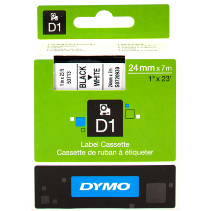 Dymo S0720930 (53713) negro sobre blanco original