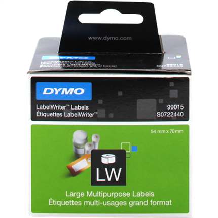 Dymo S0722440 - 99015 Etiquetas, 70 x 54mm, blanco, 1x320 Uds original