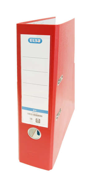 Elba Rado Top Archivador TamaÃ±o Folio - Con Palanca y Rado - Ancho de 80mm - Forrado Exterior de Plastico - Interior de Papel -