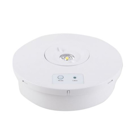 Elbat Luz de Emergencia Sobre Pared - 330 Lumens - 6000K - 2W - Luz Fria - 3 Horas de Autonomia - Bateria de Litio