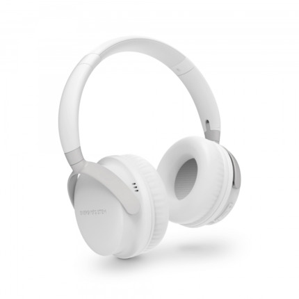 Energy Sistem Auriculares Bluetooth 5.1 - DiseÃ±o Plegable - 25h de Bateria - Graves Profundos - Microfono de Alta Calidad - Acabados Metalicos - Color Blanco