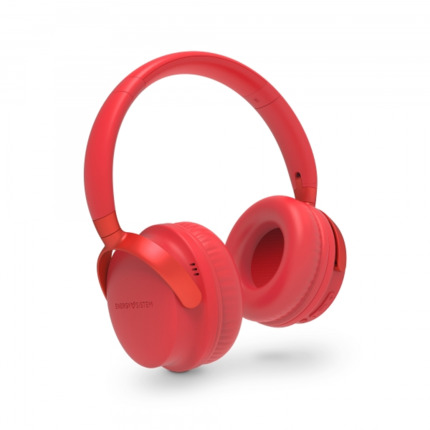 Energy Sistem Auriculares Bluetooth 5.1 - DiseÃ±o Plegable - 25h de Bateria - Graves Profundos - Microfono de Alta Calidad - Acabados Metalicos - Color Rojo