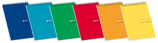 Enri Bloc de Notas Espiral Tapa Blanda 8Âº 4x4 - Hojas en Blanco - TamaÃ±o Compacto - Ideal para Apuntes y Dibujos