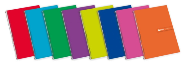 Enri Status Fº Tapa Extradura Cuaderno Espiral 4x4 - Tapa Dura Resistente - Cuaderno con Margen - 100 Hojas de Alta Calidad - C