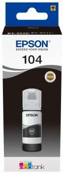 Epson 104 Negro Botella de Tinta Original - C13T00P140
