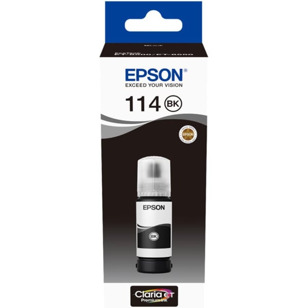 Epson 114 Negro Botella de Tinta Pigmentada Original - C13T07A140