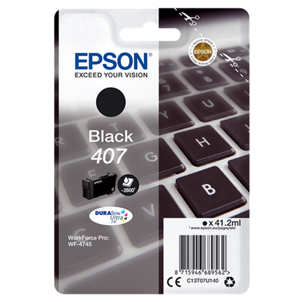 Epson 407 - C13T07U140 cartucho de tinta negro original