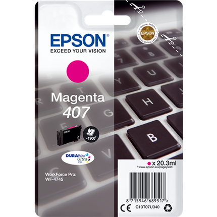 Epson 407 - C13T07U340 cartucho de tinta magenta original