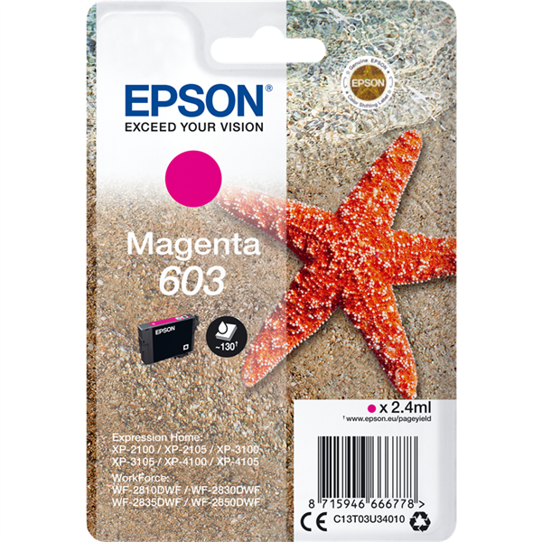 Epson 603 - C13T03U34010 tinta magenta original