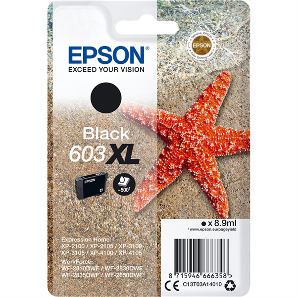 Epson 603XL - C13T03A14010 tinta negro original
