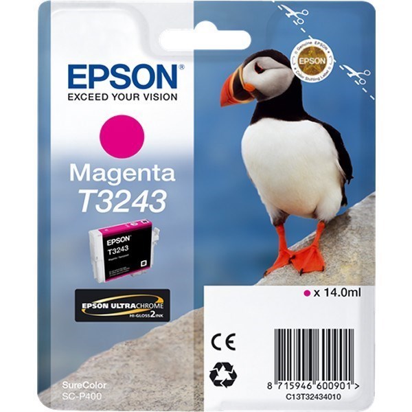 Epson C13T32434010 - T3243 tinta magenta original