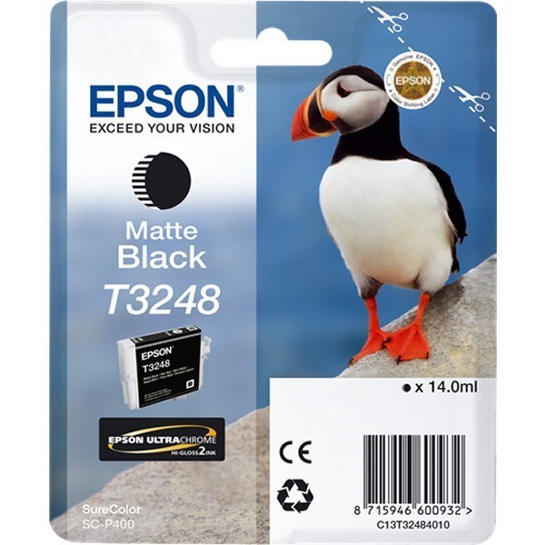 Epson C13T32484010 - T3248 tinta negro mate original