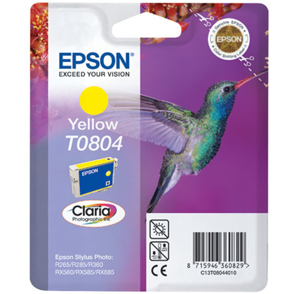 Epson T0804 Amarillo Cartucho de Tinta Original - C13T08044011