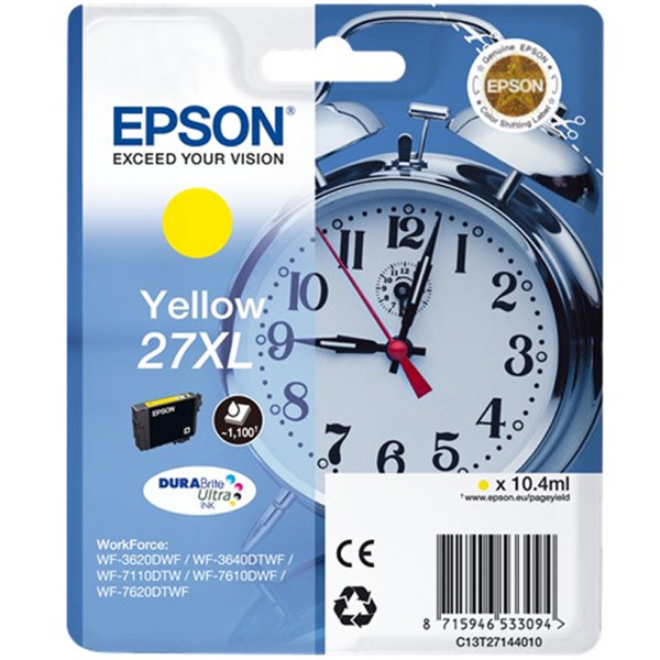 Epson T2714 (27XL) Amarillo Cartucho de Tinta Original - C13T27144012