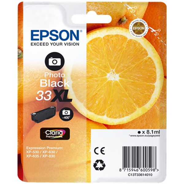 Epson T3361 (33XL) Negro Cartucho de Tinta Original - C13T33614012