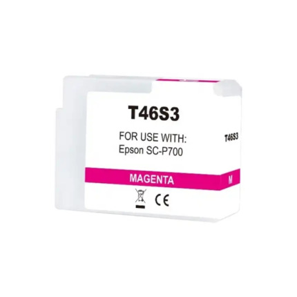 Compatible Epson T46S3 Magenta Vivido Cartucho de Tinta Pigmentada - Reemplaza C13T46S300