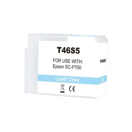 Compatible Epson T46S5 Cyan Light Cartucho de Tinta Pigmentada - Reemplaza C13T46S500