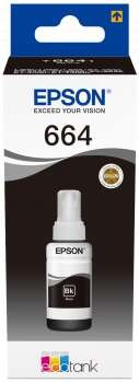 Epson T6641 Negro - Botella de Tinta Original C13T664140