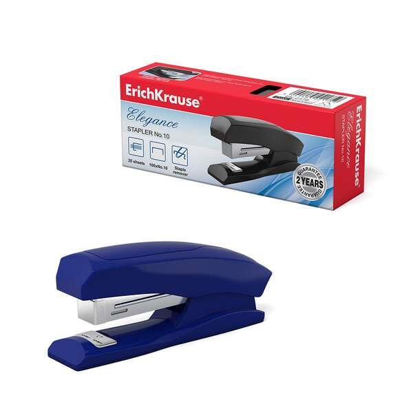 Erichkrause Elegance Classic Grapadora de Sobremesa - Grapa hasta 20 Hojas - Usa Grapas Nº10 - Resistente a los Golpes - Mecani