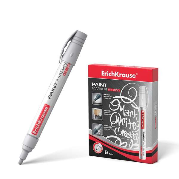 Erichkrause Marcador de Pintura Pt-350 - Sistema de Suministro de Tinta de Valvula - Cuerpo de Aluminio Resistente - Punta en Fo