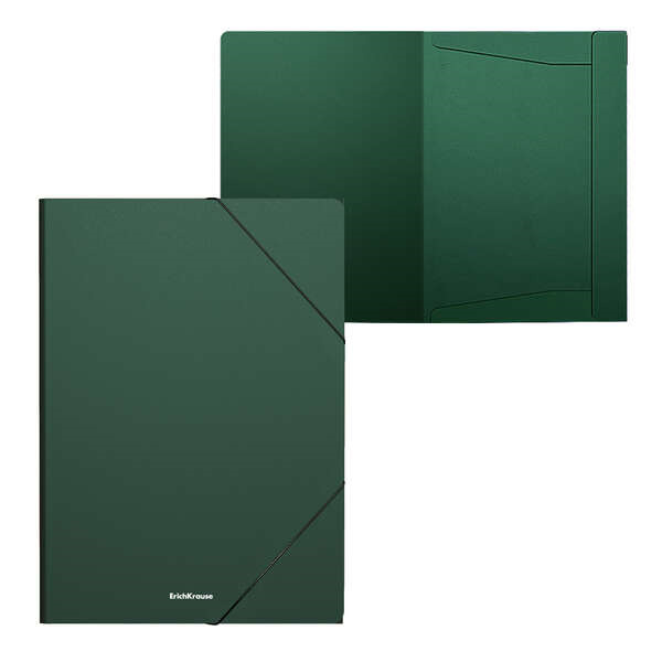 Erichkrause Matt Classic Carpeta Solapas A4 - Fabricada en Polipropileno - Color Verde
