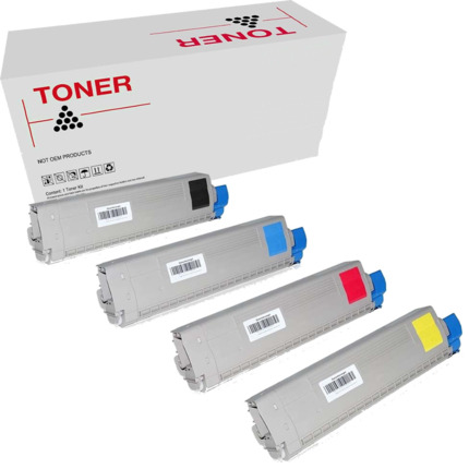 ES8451 / ES8461 pack 4 toner generico OKI Executive ES8451/ES8461 44059260 44059259 44059258 44059257