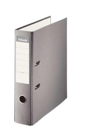 Esselte Archivador de Palanca - Formato A4 - Lomo 75mm - Capacidad para 500 Hojas - Color Gris