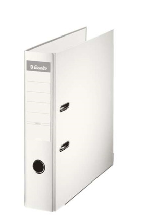 Esselte Archivador de Palanca - Formato A4 - Lomo 75mm - Capacidad para 500 Hojas - Color Blanco