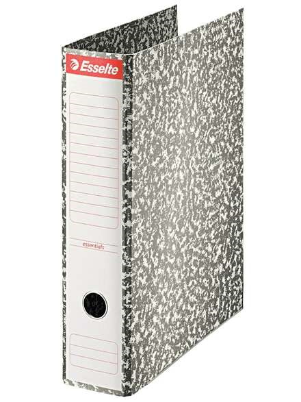 Esselte Archivador de Palanca Formato Folio - Lomo 75mm - Ollao y Cantoneras Metalicas - Capacidad para 500 Hojas - Forrado de P