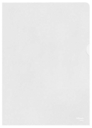 Esselte Caja de 100 Dossiers Uñero Formato A4 - Lamina de PP Piel de Naranja - Grosor 0.11mm