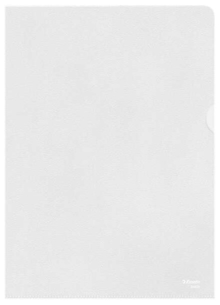 Esselte Caja de 100 Dossiers UÃ±ero Formato A4 - Lamina de PP Piel de Naranja - Grosor 0.11mm