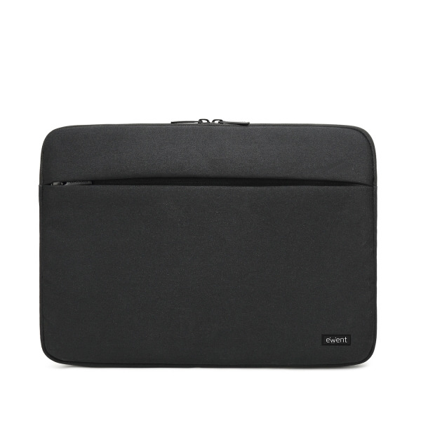 Ewent Funda para Portatil de hasta 14.1" - Poliester - Compartimiento Adicional - Color Negro