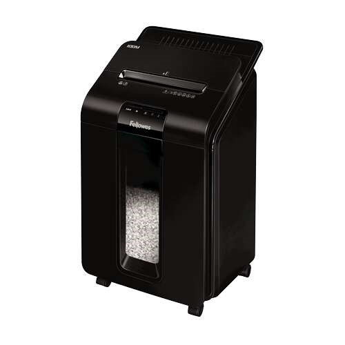 Fellowes AutoMax 100M Destructora de Papel Automatica Minicorte P-4 - Autoalimentacion 100 Hojas, Manual 10 Hojas - Papelera de