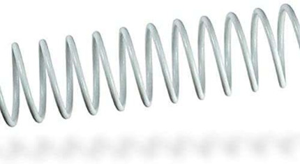 Fellowes Pack de 100 Espirales Metalicas 22mm - Hasta 180 Paginas - Color Blanco