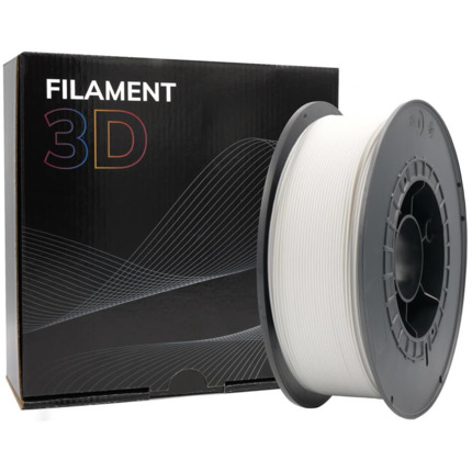 Filamento 3D PLA - Diametro 1.75mm - Bobina 1kg - Color Blanco