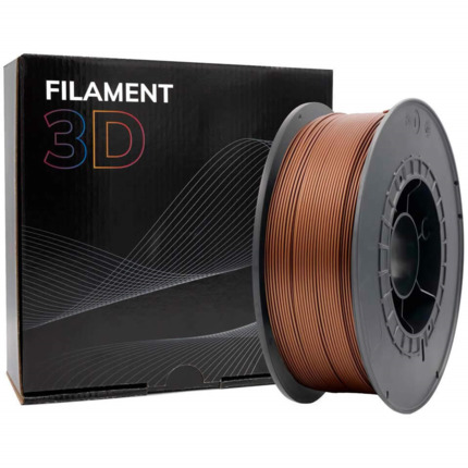 Filamento 3D PLA - Diametro 1.75mm - Bobina 1kg - Color Bronce